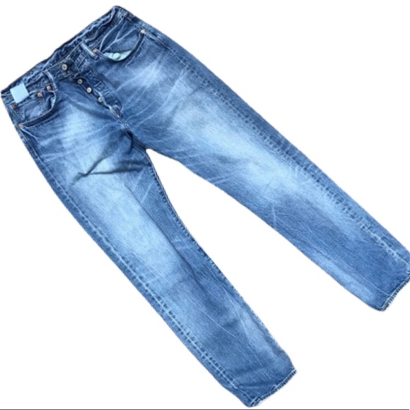 LEVI’S Dark Blue Button Down Jeans - Picture 1 of 6